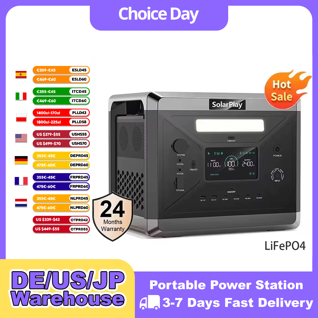 Solar Emergency Charger - Station d'alimentation portable SOLARPLAY Q2501 pour