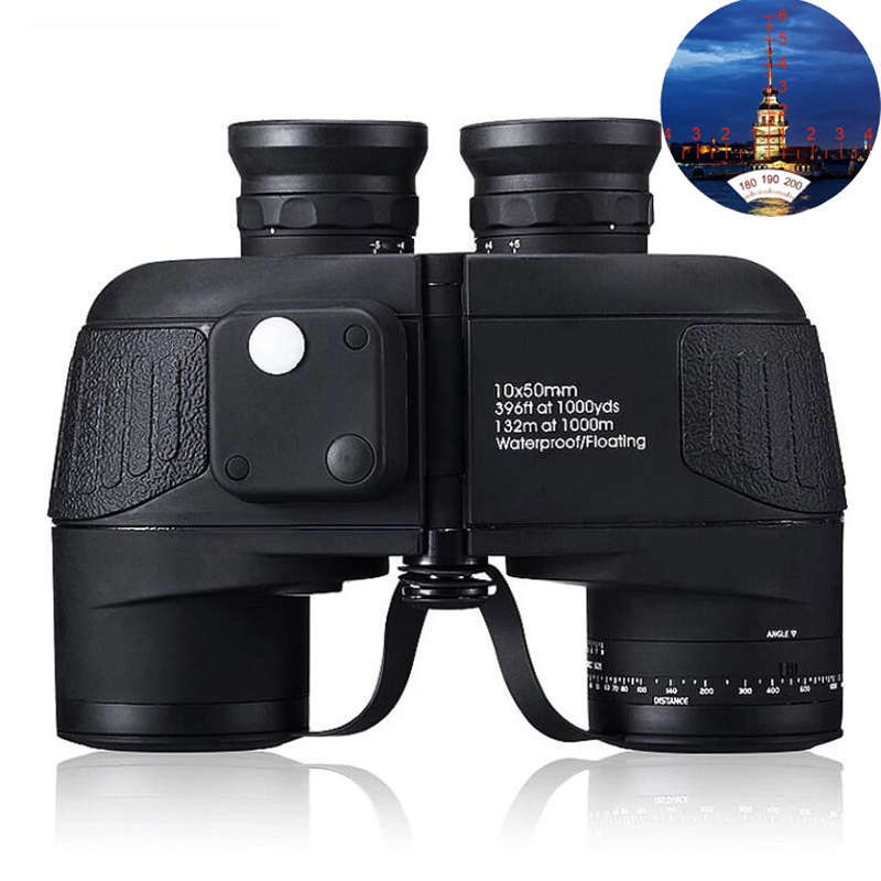 Compass Lensatic - Jumelles marines 10x50 avec boussole télémètre
