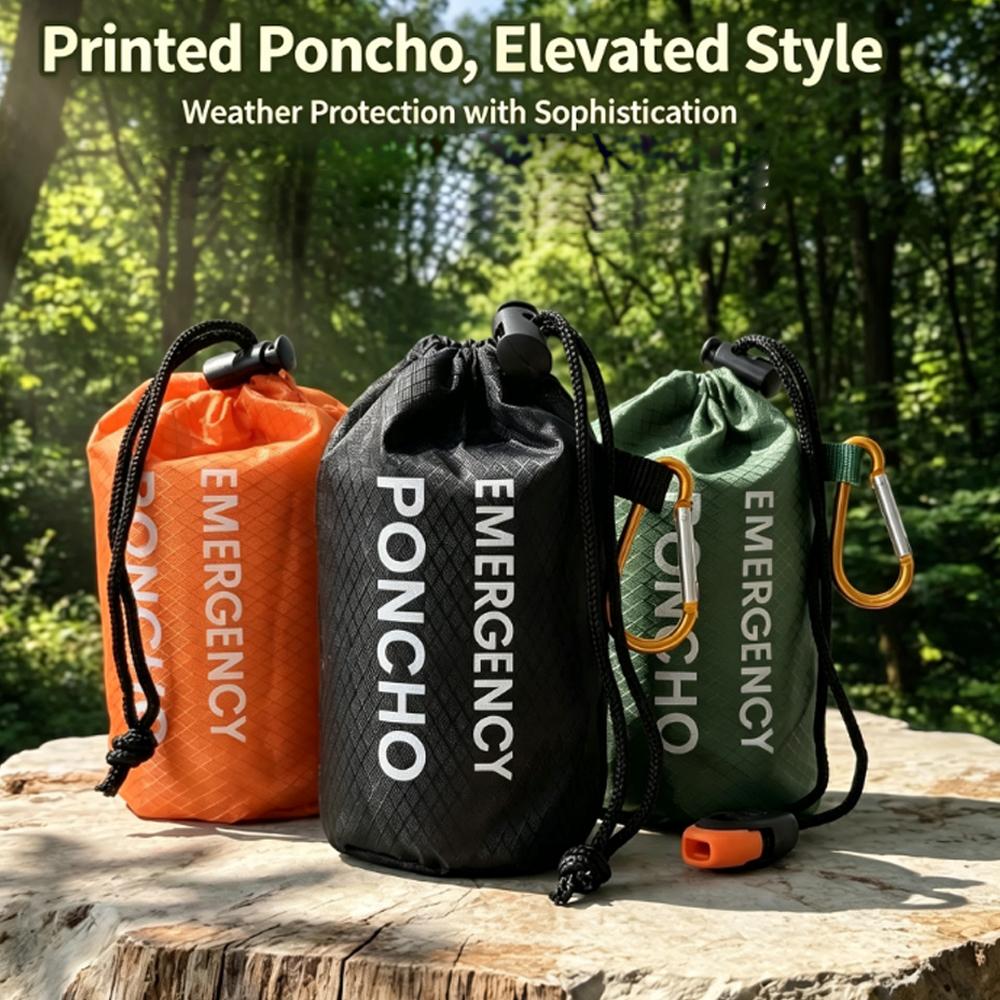 Kit de poncho de pluie d'urgen - Emergency Poncho Rain avis et prix