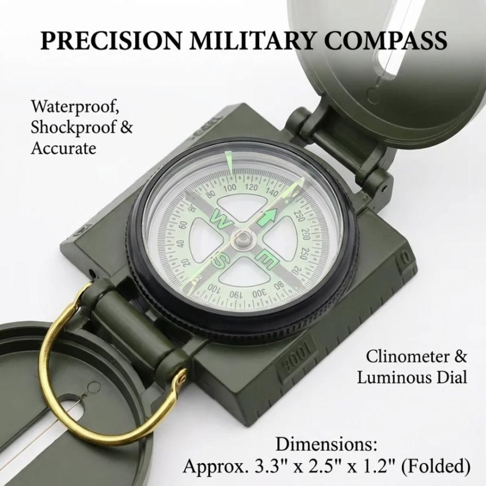 Boussole professionnelle étanc - Compass Lensatic avis et prix