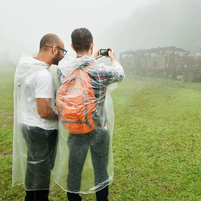 6 pièces, imperméable jetable, - Emergency Poncho Rain avis et prix