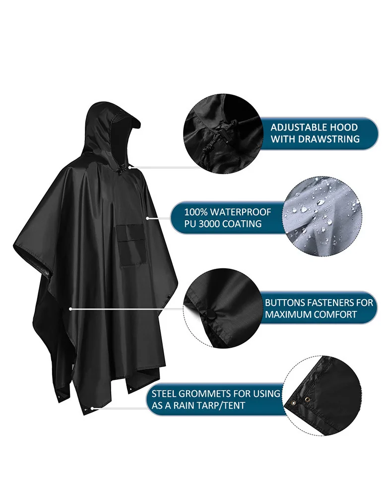 2026 Pour le camping et la ran - Emergency Poncho Rain avis et prix